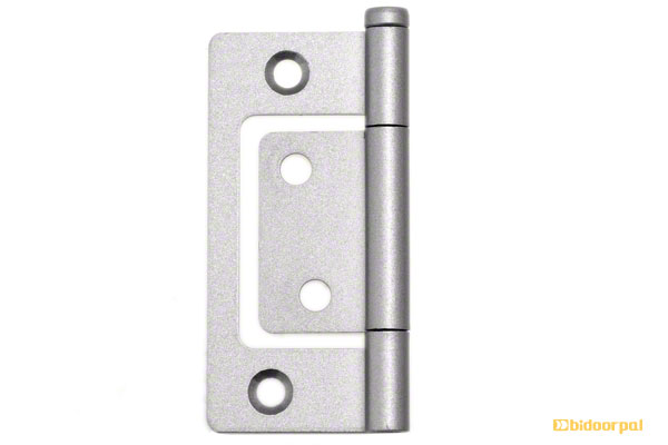 BF-160 厚口フラッシュ丁番 シルバー (木ネジ付)
