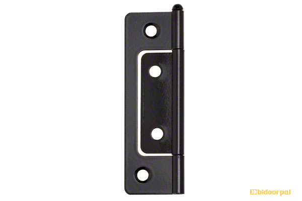 BF-82 鉄 フラッシュ丁番 黒 (木ネジ付)