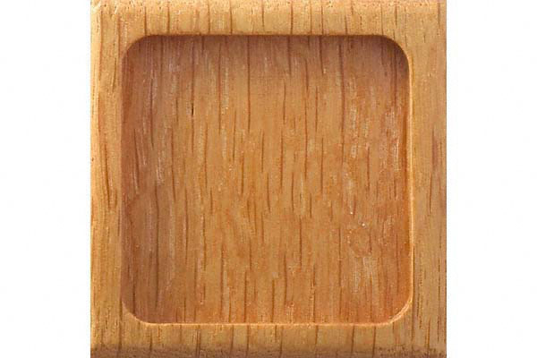 PW-37 木製ナラ四方角 クリアー