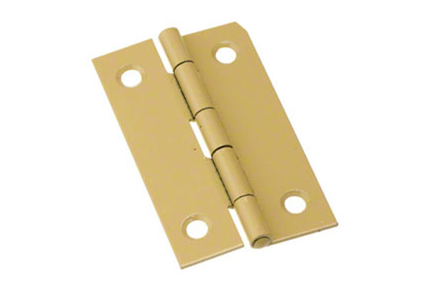 BF-64 鉄 片背押丁番 クリーム (木ネジ付)