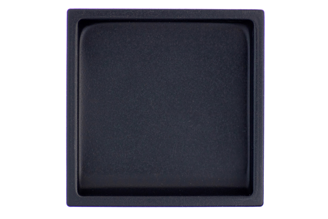 フレルテ 01‐042 浅口襖引手 ステンチリ角 穴無 ビットブラック