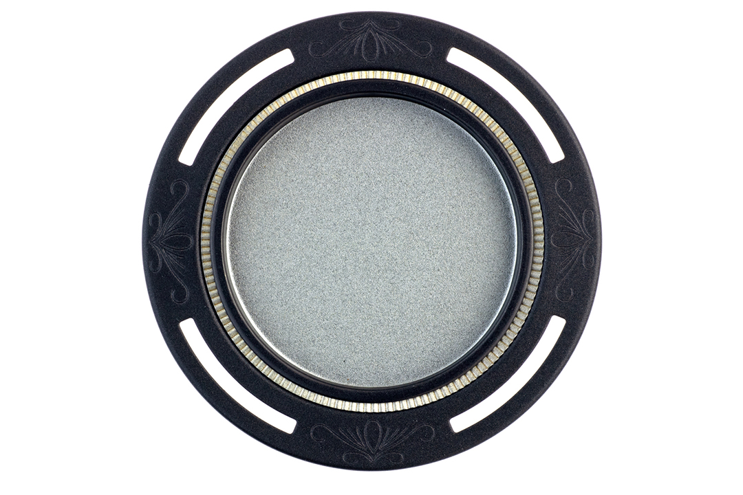 フレルテ 03‐244 浅口襖引手 鉄製 平面遠州透 穴有 ビットブラック