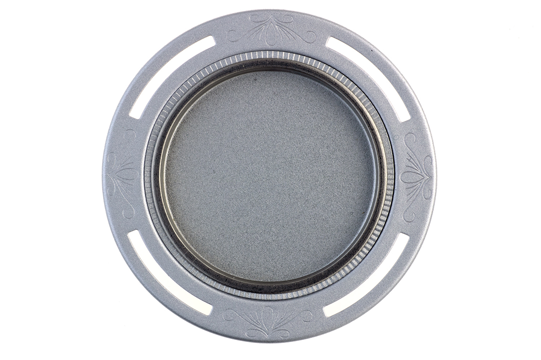 フレルテ 03‐250 浅口襖引手 鉄製 平面遠州透 穴有 ビットライトシルバー