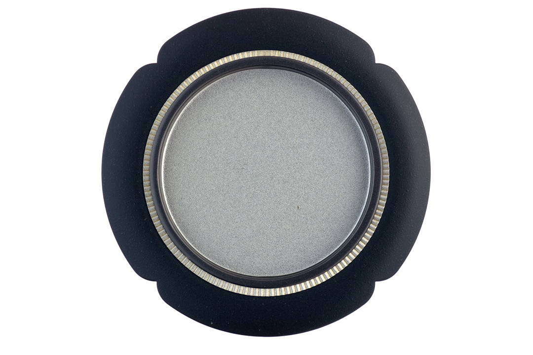 フレルテ 03‐332 浅口襖引手 鉄製 すずらん 穴有 ビットブラック