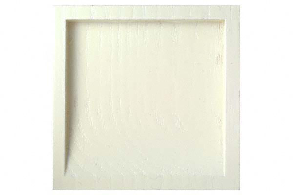 PW-230 木製片チリ角 クリーム(白塗装)